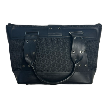 Vintage Dior Street Chic Tote Trotter Bag Black