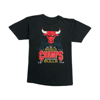 (L) Vintage '93 Swingster Chicago Bulls World Champs Tee Black