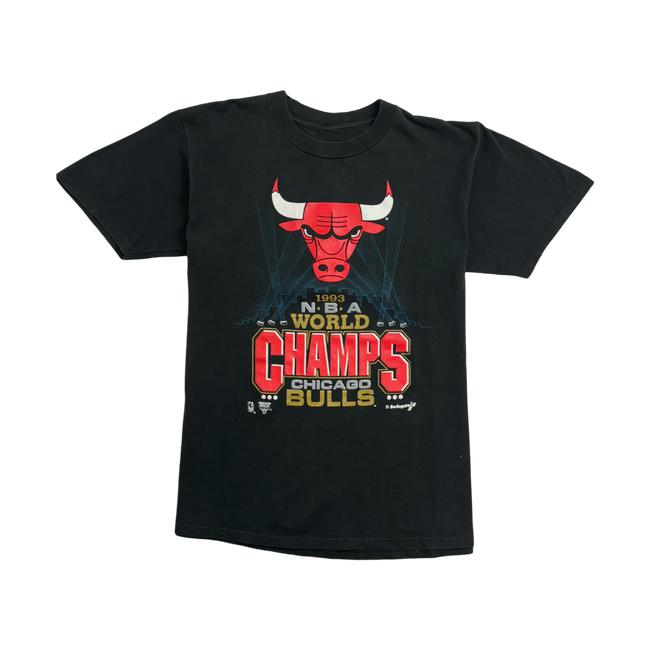 (L) Vintage '93 Swingster Chicago Bulls World Champs Tee Black