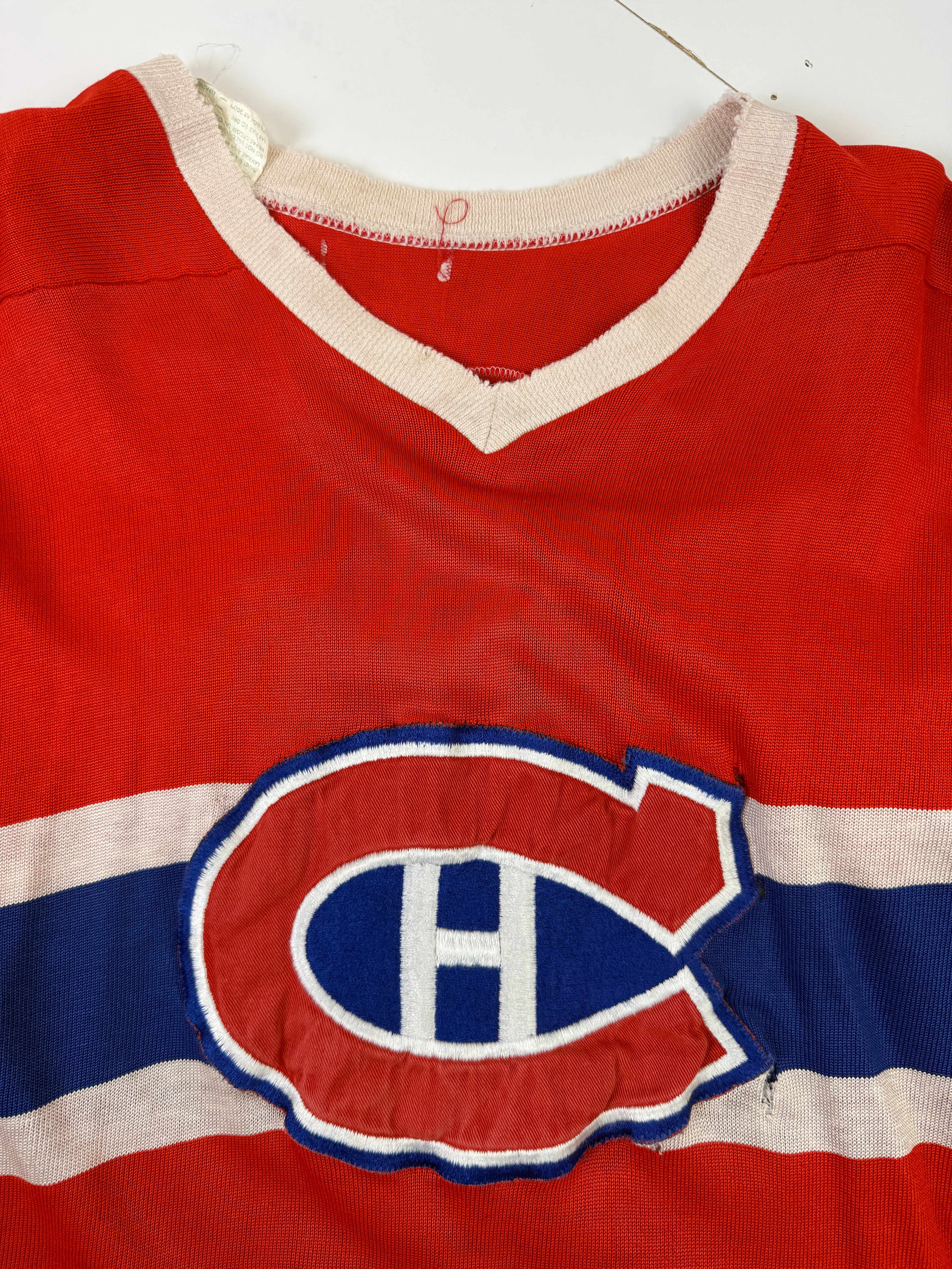 Vintage Distressed Montreal Canadiens Hockey Jersey