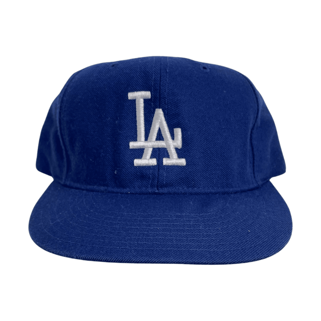 Vintage 90s MLB LA Dodgers Fitted Hat Navy