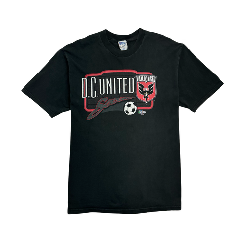 Vintage '98 MLS D.C. United Soccer Tee Black | Vintage Clothing Store Canada