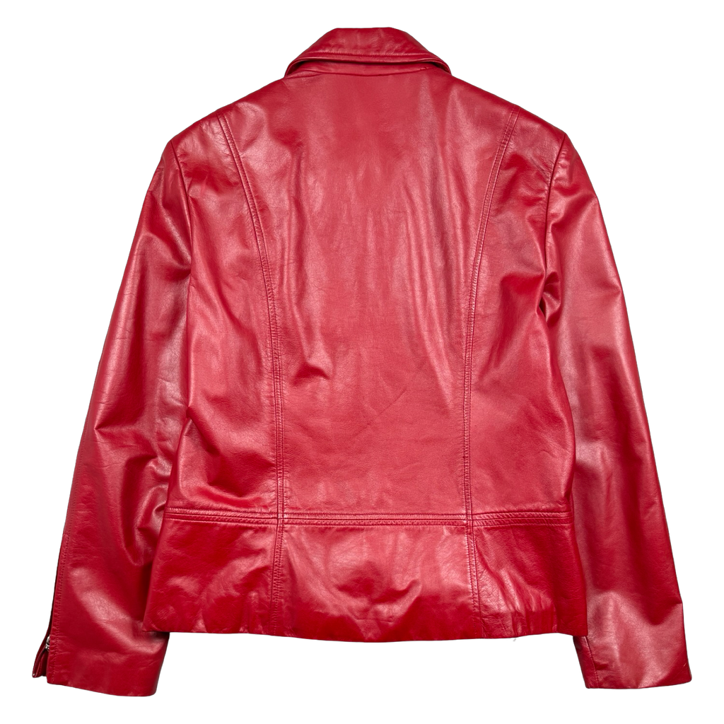 Women’s Vintage Danier Leather Jacket Red (USED)