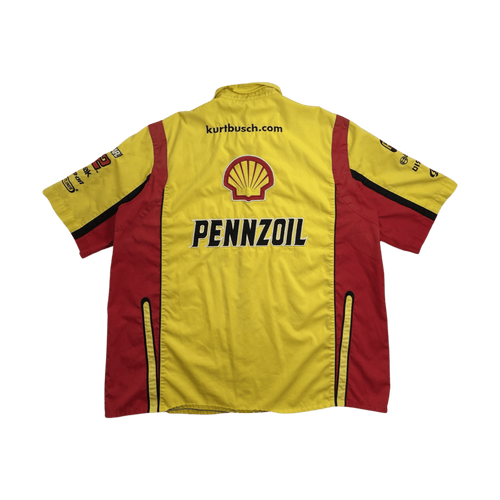 (XXL) Vintage Penzoil Racing Button Up | Vintage Clothing Store Canada