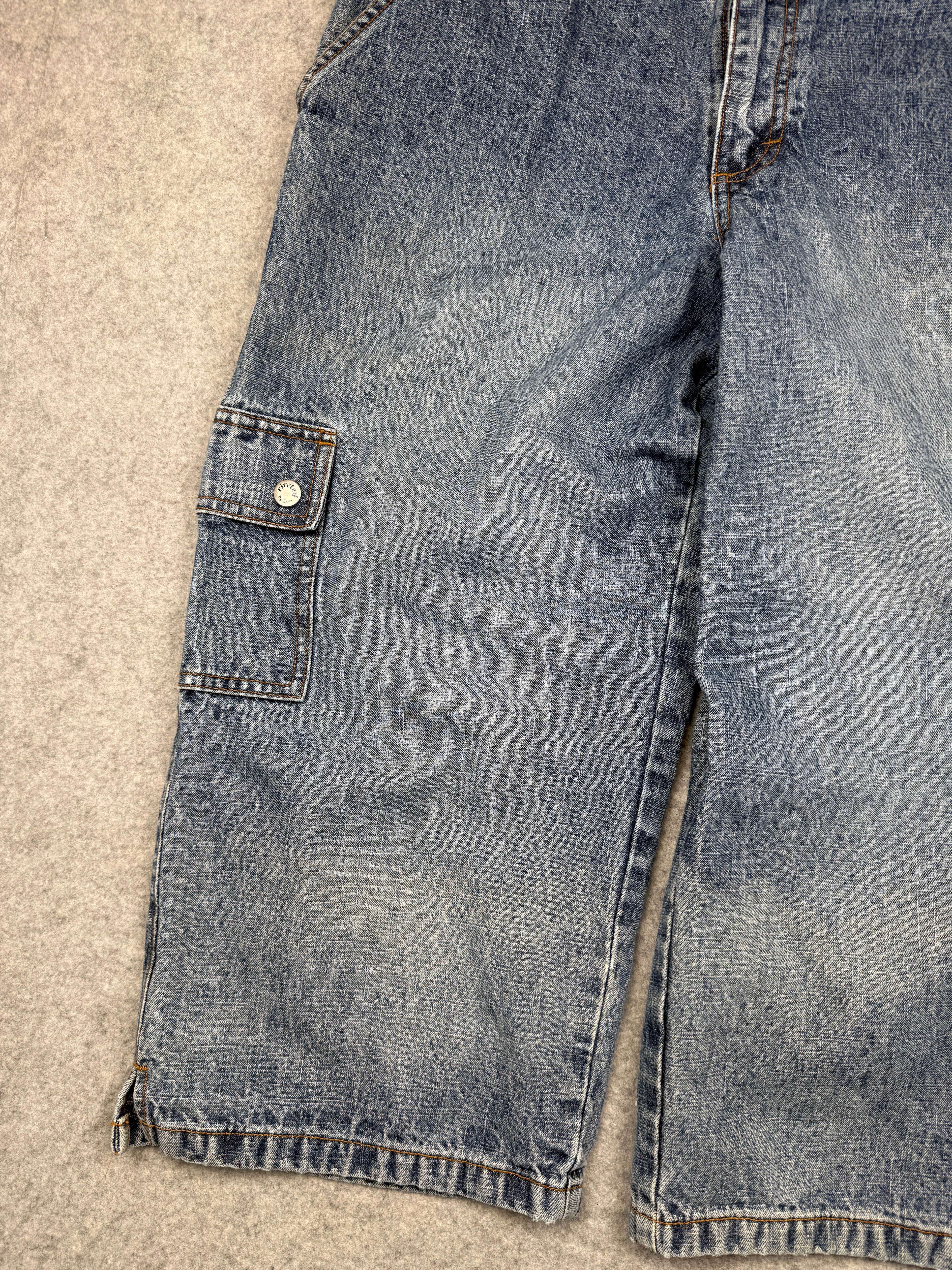 Riveted by Lee Cargo Denim Capris