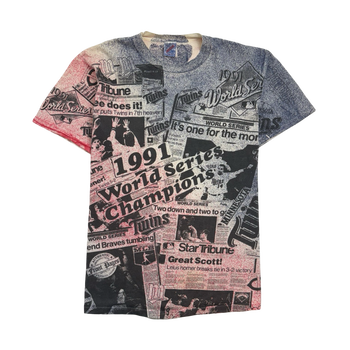 Vintage '91 Twins World Champion AOP Tee