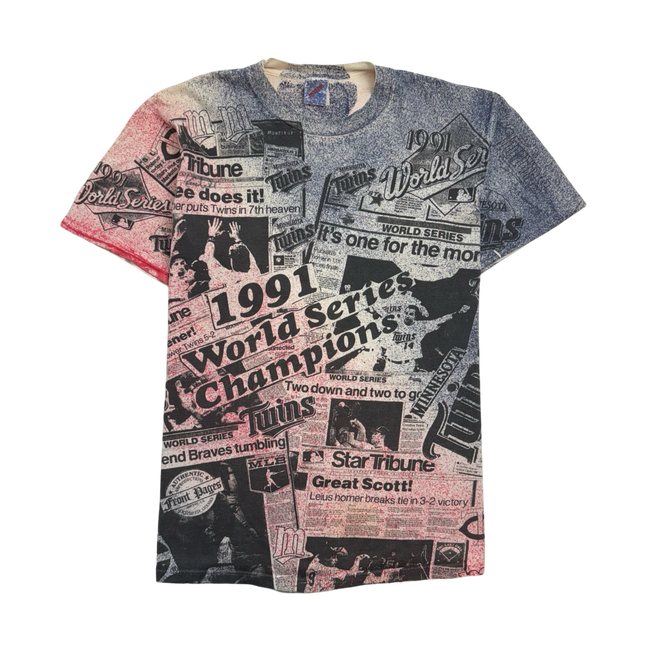 Vintage '91 Twins World Champion AOP Tee