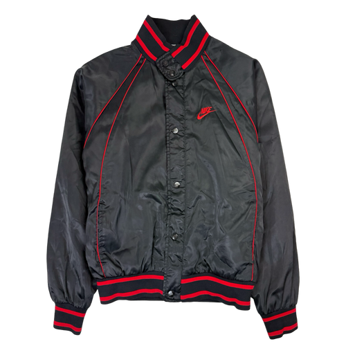 Vintage Nike Air Jordan 1 Wings Satin Jacket Black/Red | Vintage Clothing Store Canada