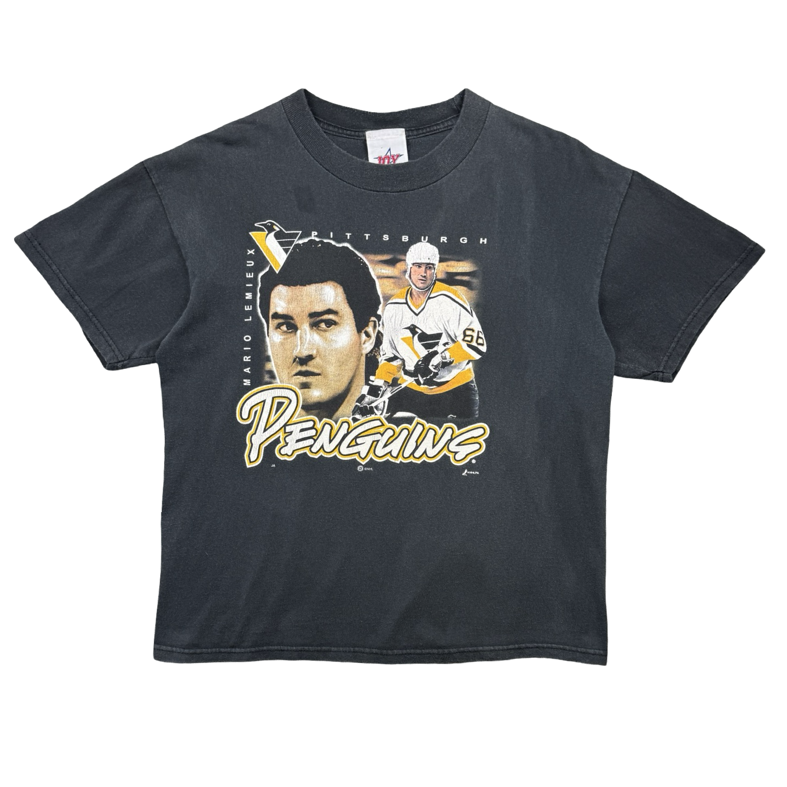Vintage Pittsburgh Penguins Mario Lemieux Tee Black