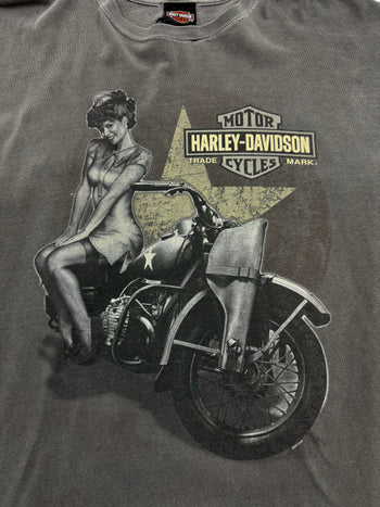 Vintage '11 Blues City Harley Davidson Faded Tee