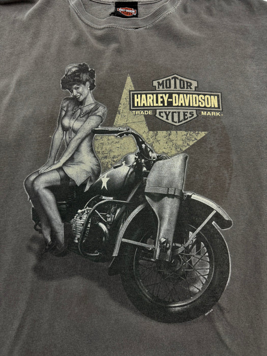 Vintage '11 Blues City Harley Davidson Faded Tee | Vitnage Clothing Store Canada