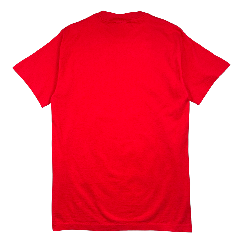 Vintage Chicago Bulls Flaming Basketball Tee Red