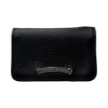Chrome Hearts Grained Calfskin Grommet Card Holder Black