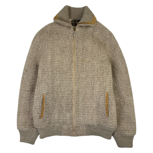 Vintage Marlboro Virgin Wool Lined Jacket Beige | Vintage Clothing Store Canada