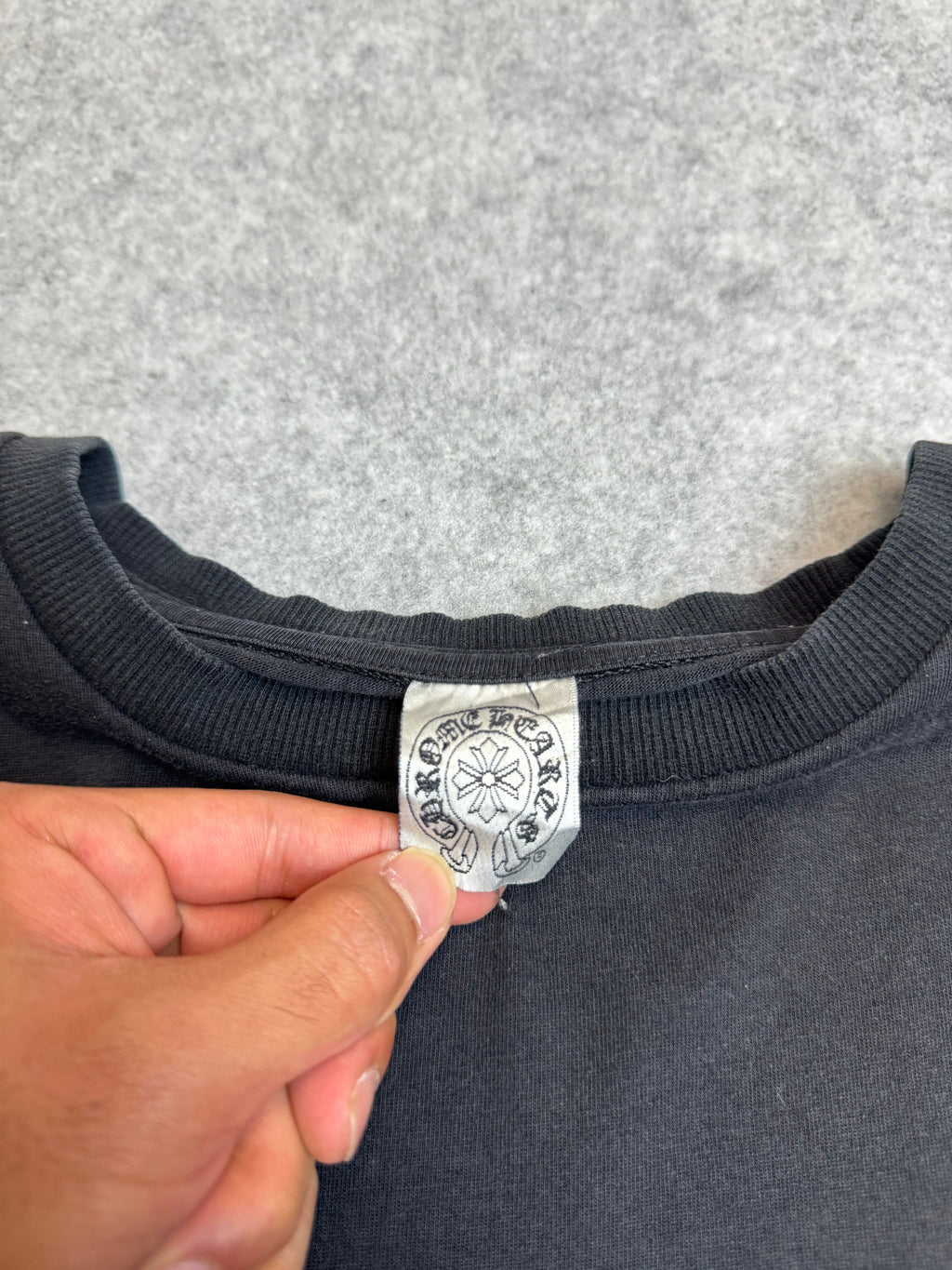 Chrome Hearts Cross Hollywood Script Sleeve L/S Tee Black