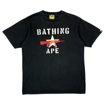 BAPE x Undefeated Gun Tee Black (USED)