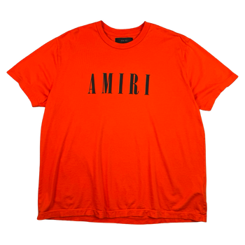 Amiri Spell Out Logo Tee Orange (USED)