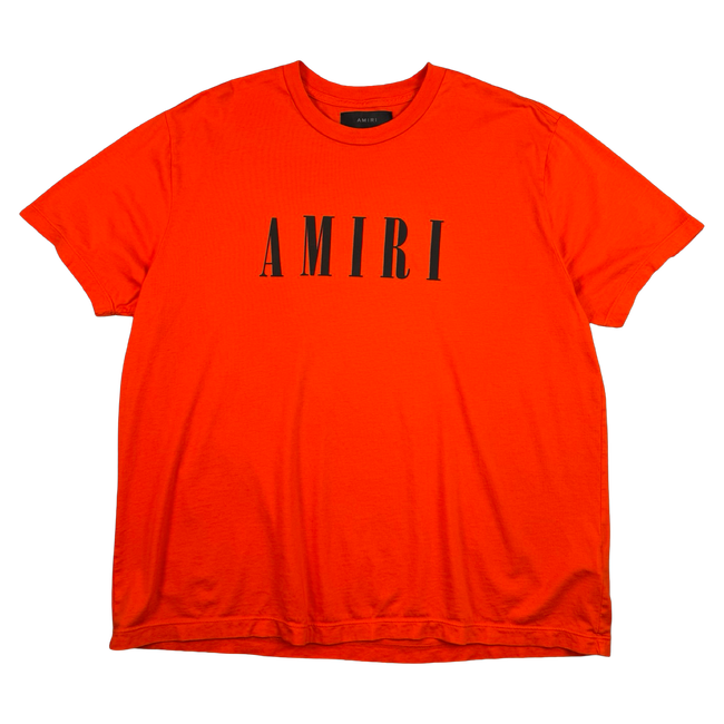 Amiri Spell Out Logo Tee Orange (USED)