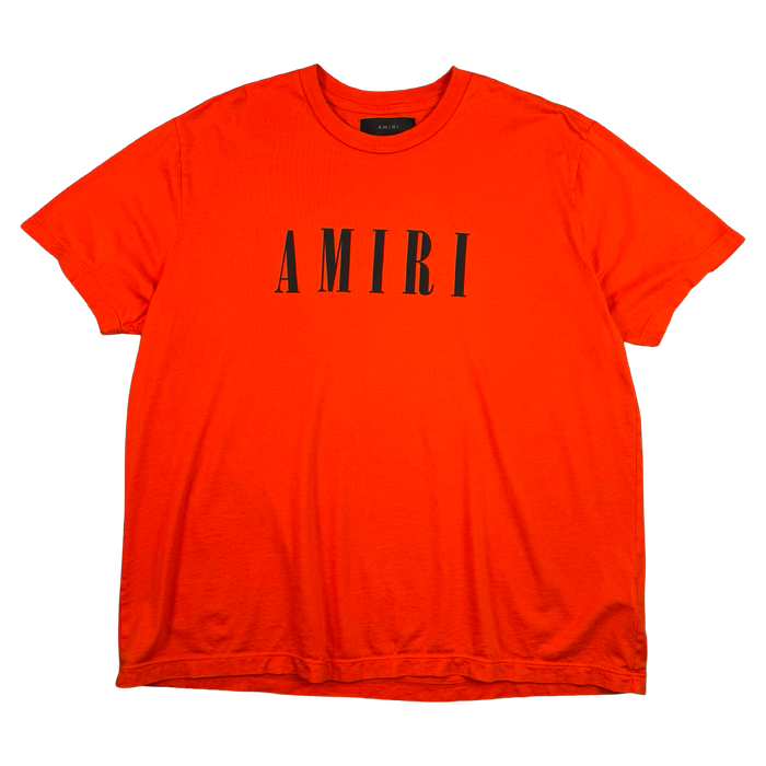 Amiri Spell Out Logo Tee Orange (USED) | Vitnage Clothing Store Canada