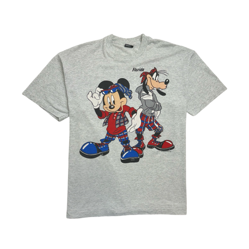 (XL) Vintage 90s Florida Mickey Mouse Tee Light Grey | Vintage Clothing Store Canada