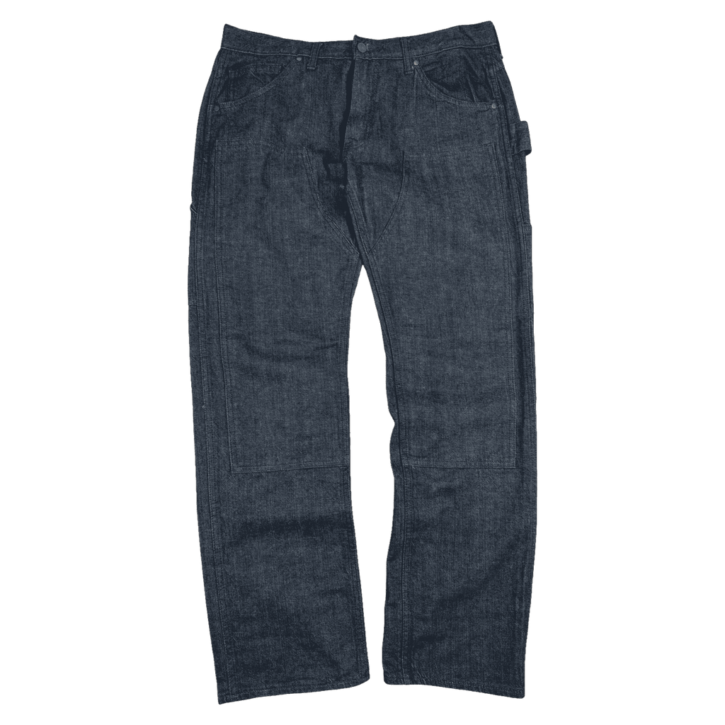 BAPE Embroidered Spell Out Double Knee Denim Jeans (USED)