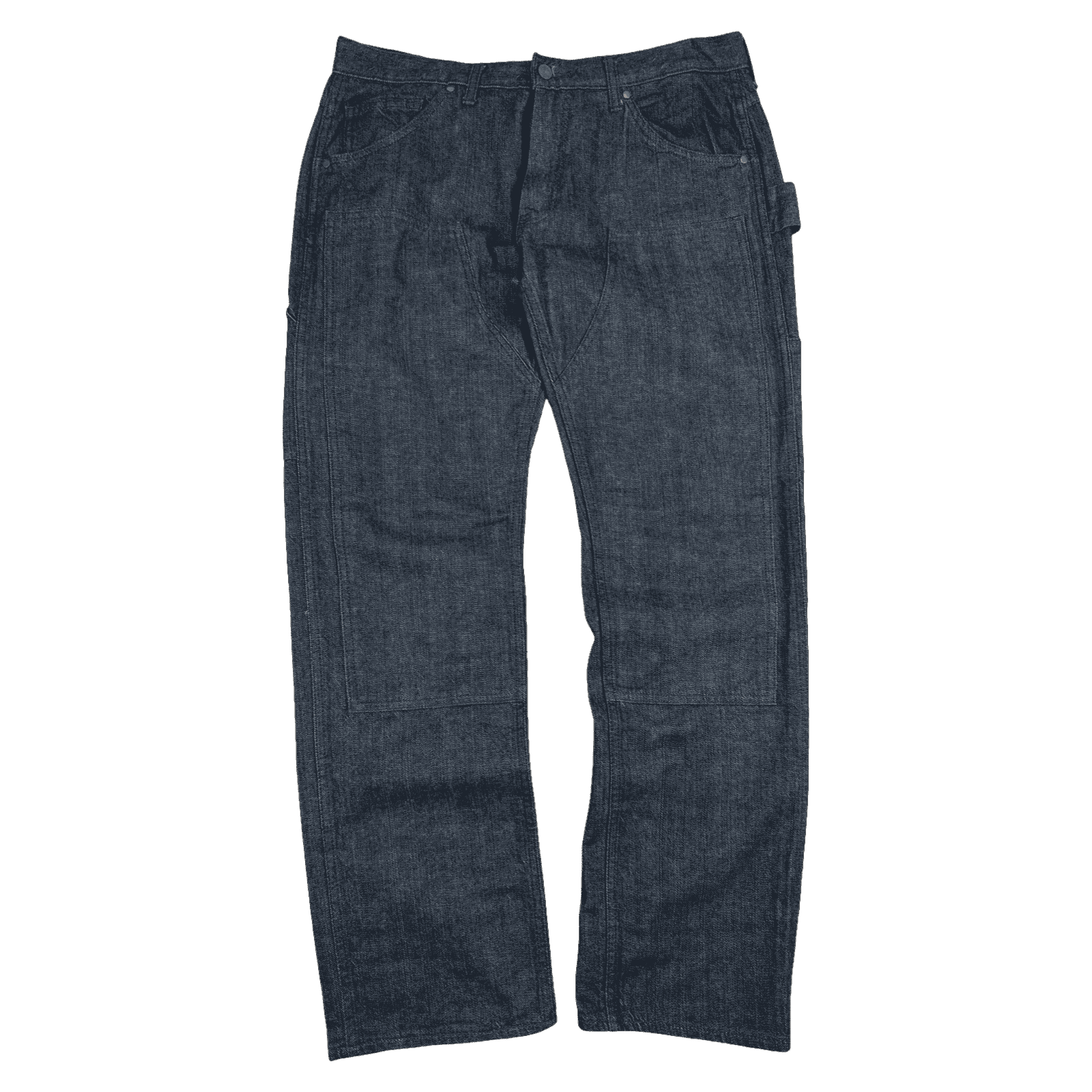 BAPE Embroidered Spell Out Double Knee Denim Jeans (USED)