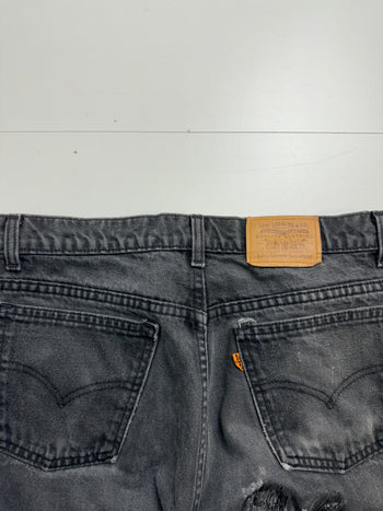 (32) Vintage Levis Orange Tab Denim Pants Black