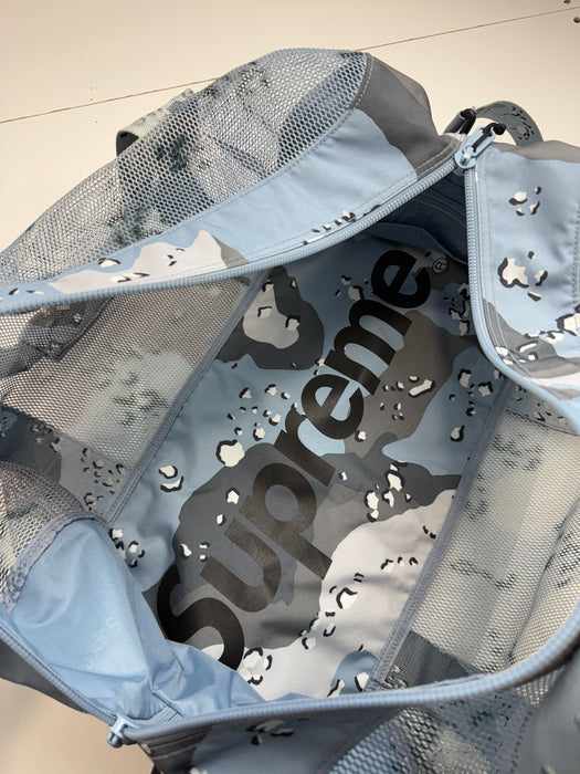 Supreme Big Duffle Bag Blue Camo SS20 (USED) | Vitnage Clothing Store Canada