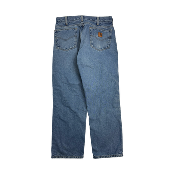 Vintage Carhartt Lined Denim Pants Blue