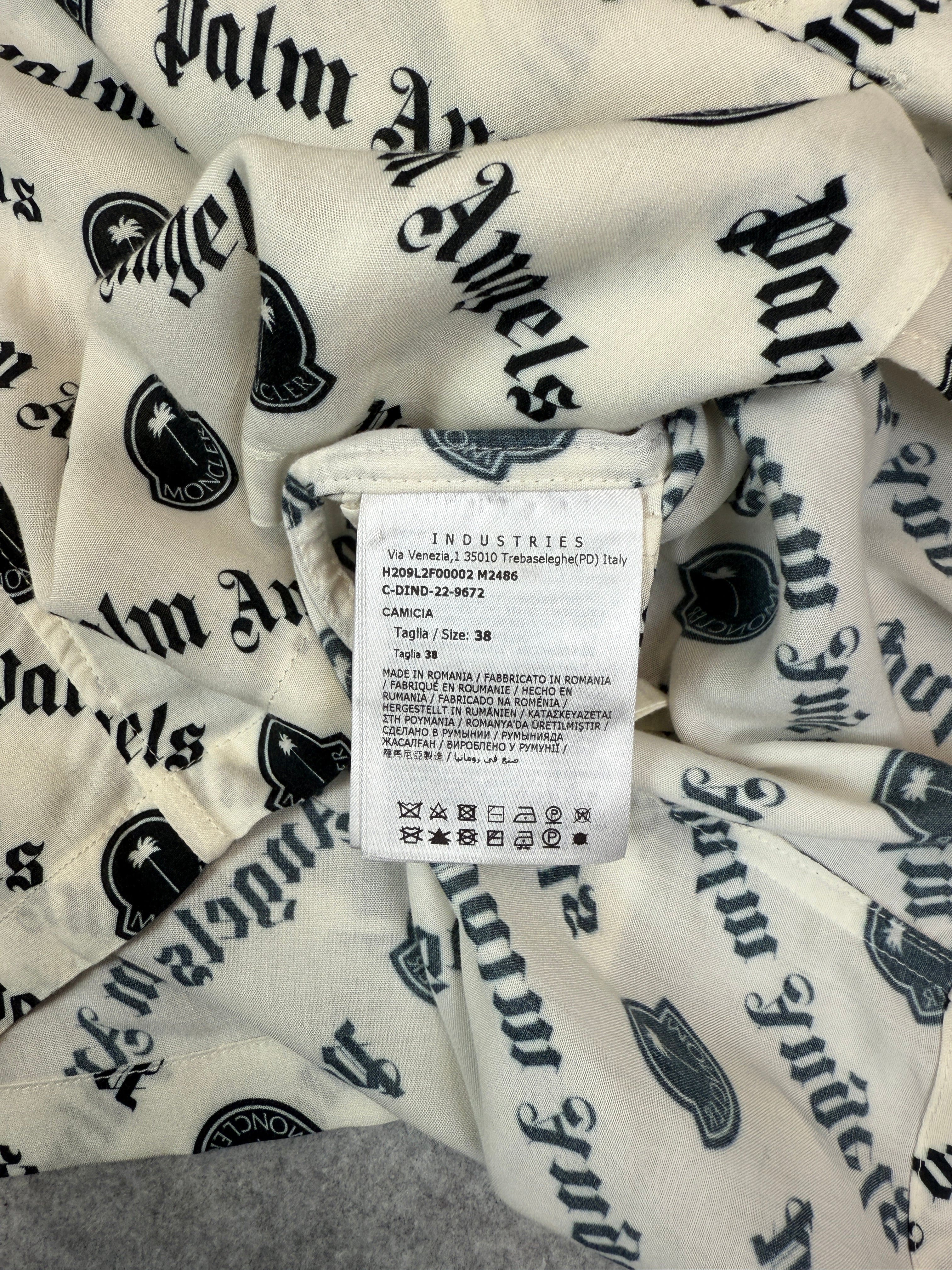 Moncler x Palm Angels Button-up Shirt White (USED)