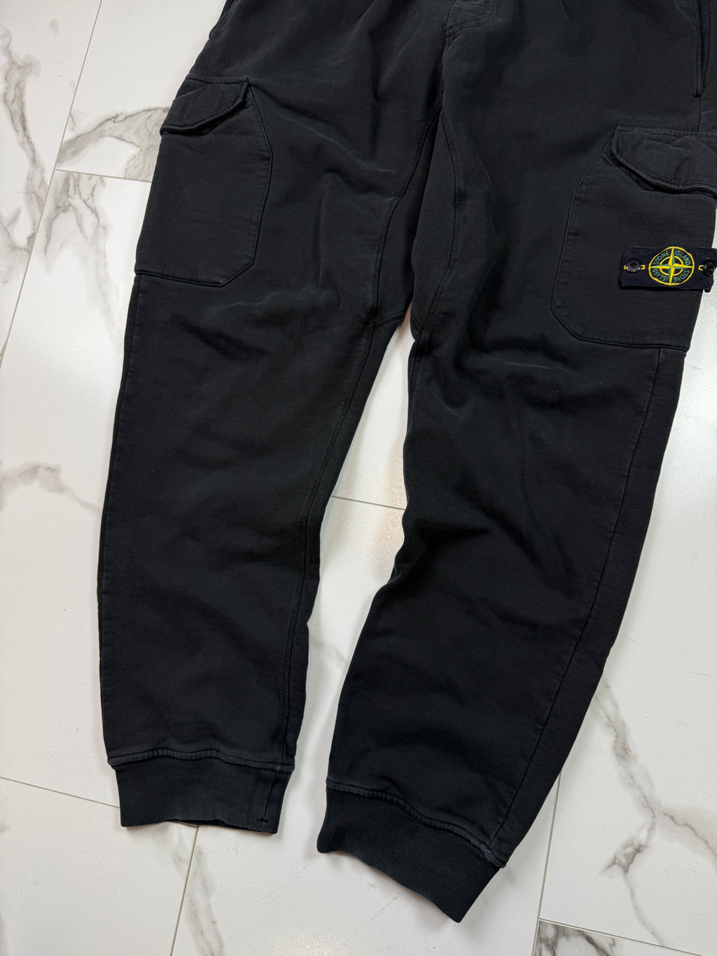 Stone Island Cotton Fleece Sweatpants Navy (USED)