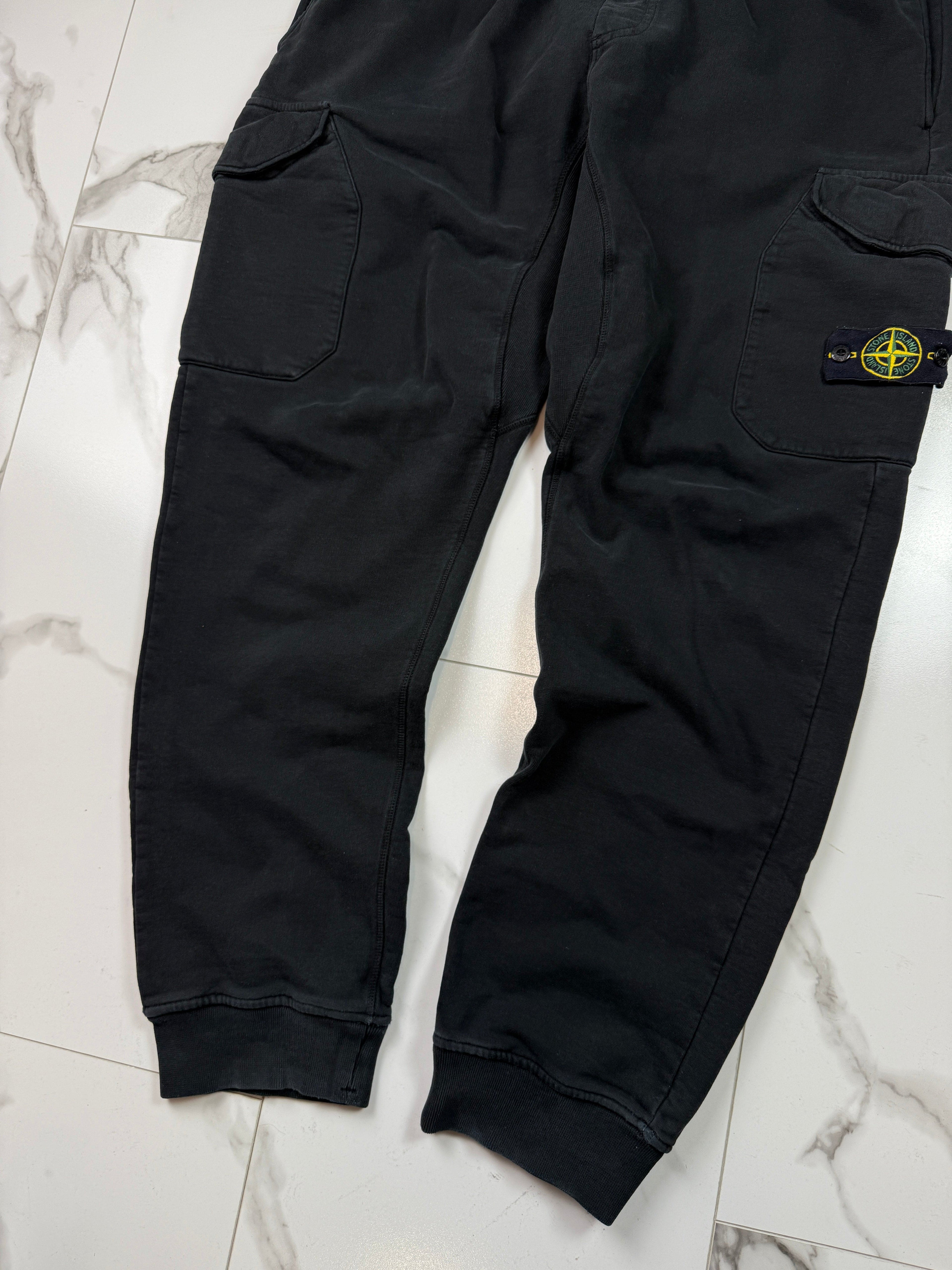 Stone Island Cotton Fleece Sweatpants Navy (USED)