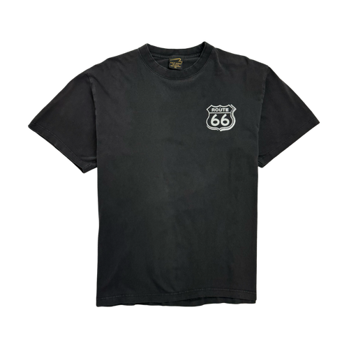 (L) Vintage Route 66 Tee Black | Vintage Clothing Store Canada