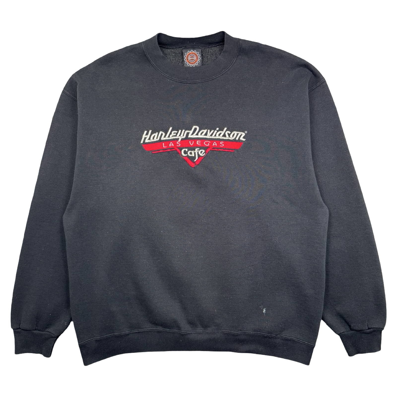 Vintage Harley Davidson Cafe Crewneck Black