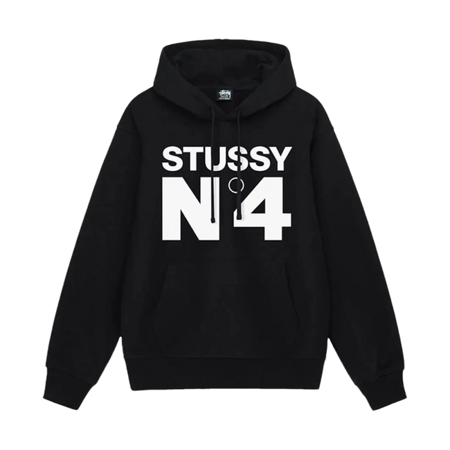 Stussy No.4 Hoodie Black