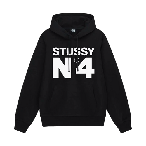 Stussy No.4 Hoodie Black | Vintage Clothing Store Canada