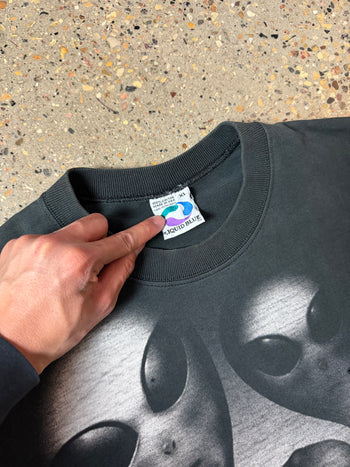 Vintage 90’s Liquid Blue Alien Tee Black
