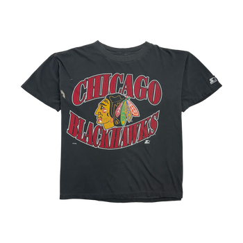 (XL) Vintage Chicago Blackhawks Tee Black