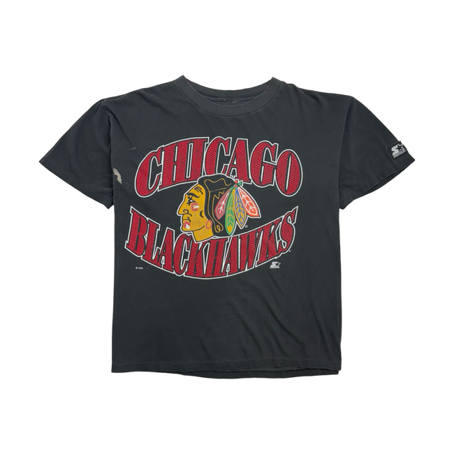 (XL) Vintage Chicago Blackhawks Tee Black