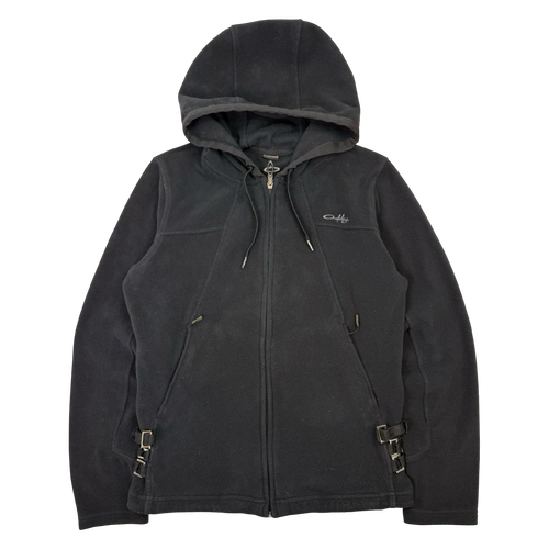 Vintage Oakley Software Full Fleece Zip Up Sweater Black | Vintage Clothing Store Canada