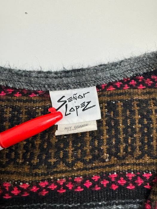 (S) Vintage Senor Lopez Knit Vest Button Up | Vitnage Clothing Store Canada