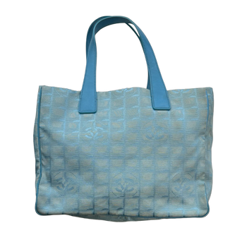 Chanel Travel Ligne Tote Bag Light Blue