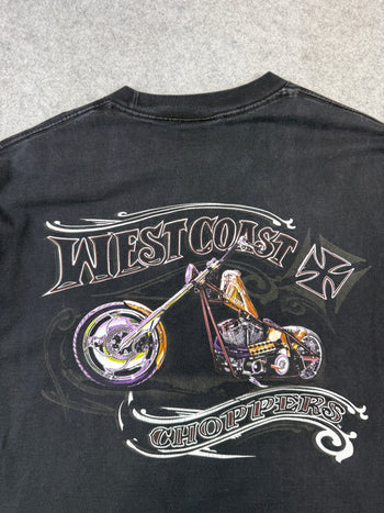 Vintage West Coast Choppers Bike Tee Black