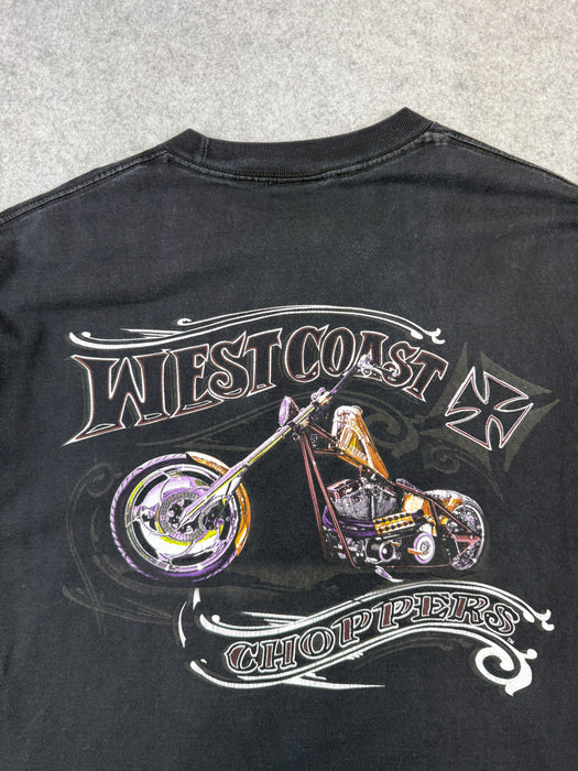 Vintage West Coast Choppers Bike Tee Black | Vitnage Clothing Store Canada