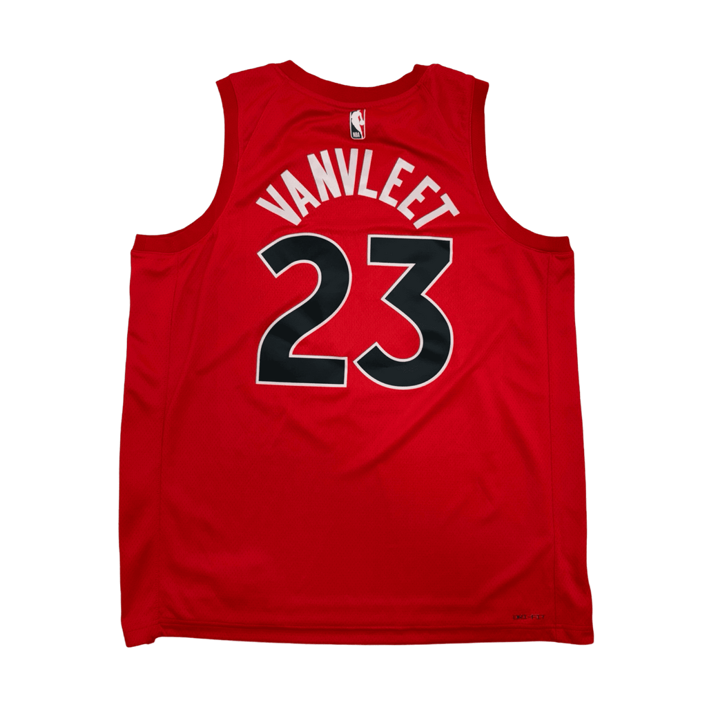 (L) Nike Toronto Raptors Fred Vanvleet Jersey Red