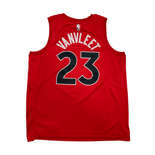 (L) Nike Toronto Raptors Fred Vanvleet Jersey Red
