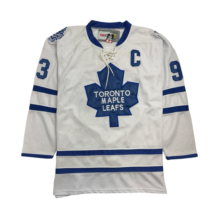 Vintage 90s NHL Toronto Maple Leafs Doug Gilmour Hockey Jersey White | Vitnage Clothing Store Canada