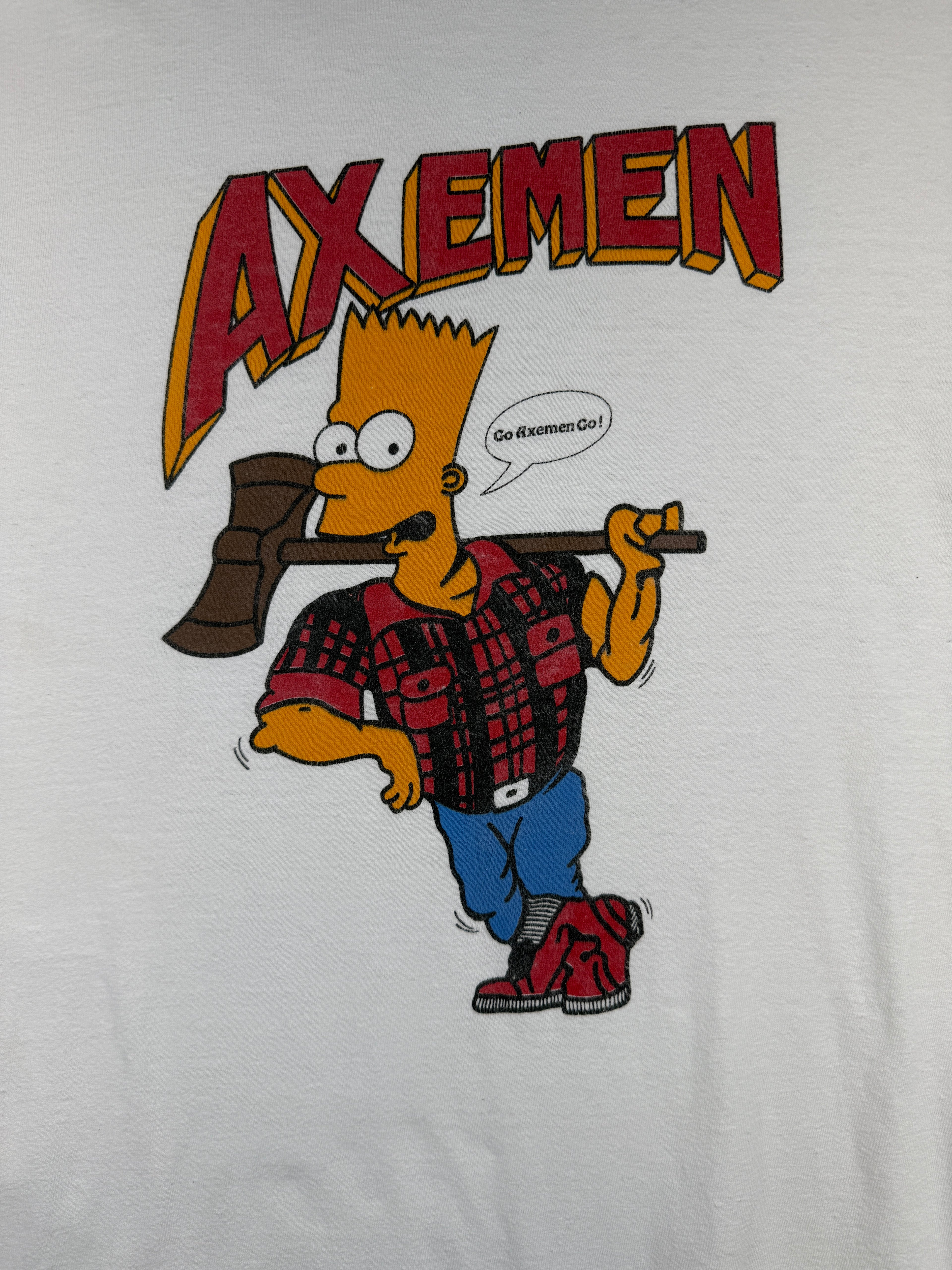 Vintage Bart Simpson Axemen Tee White