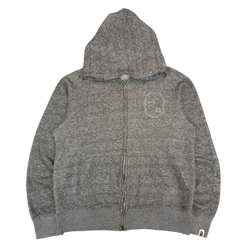 BAPE 3M Full Zip Hoodie Static Grey (USED)