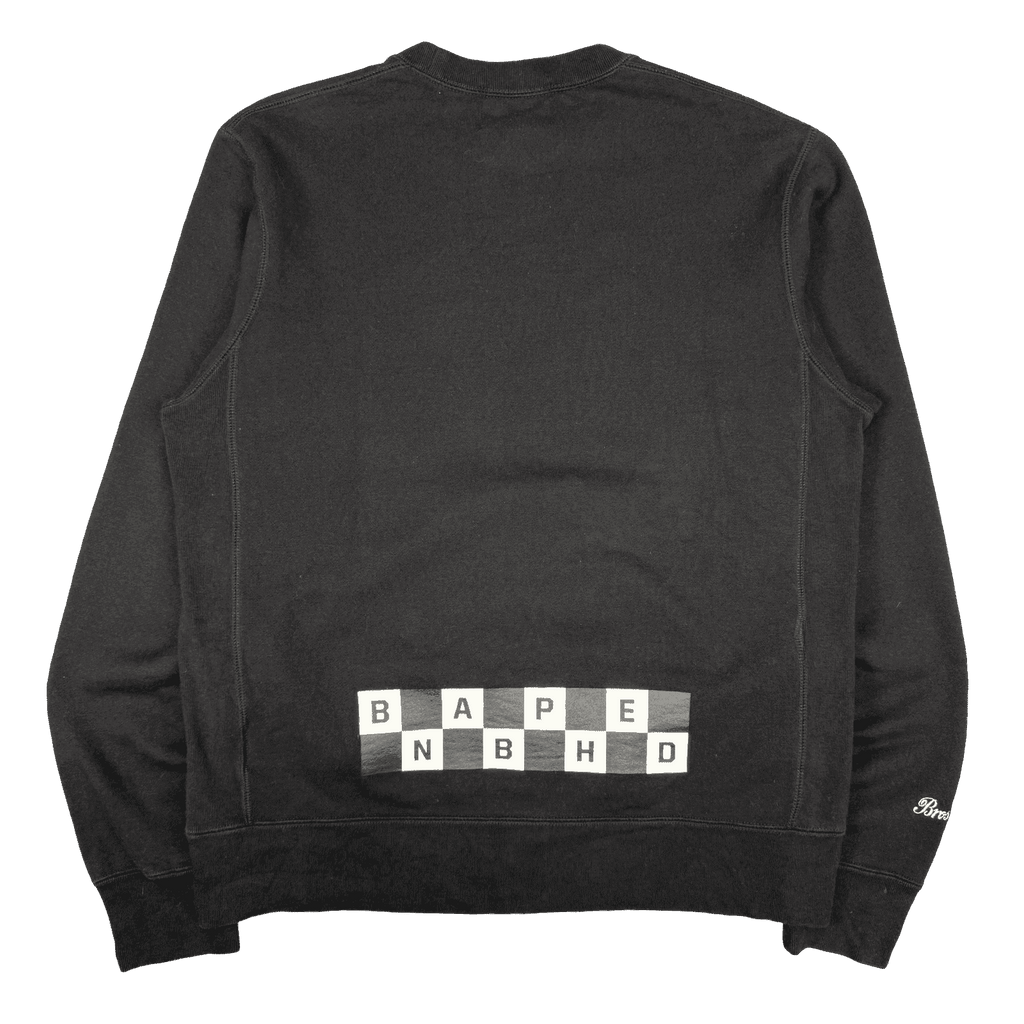 BAPE x Neighborhood Ape Skull Crewneck Black (USED)